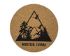 Cork Coaster Geese Flying Among Trees
