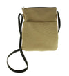 Beige Leather Indigenous Bear Box Purse