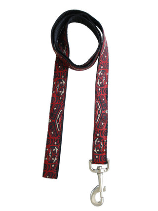 Dog Leash Blue Frog Indigenous Art