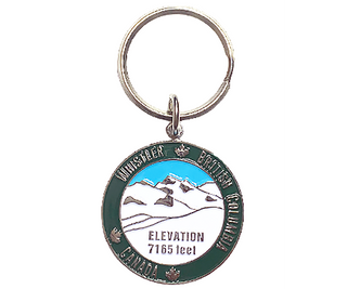 Whistler Mountain  Elevation  7165 Feet  Keyring 