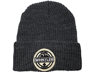 Grey Toque with Whistler Medallion Patch