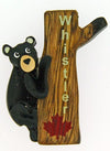 Wooden Magnet Black  Bear Climbing Tree
