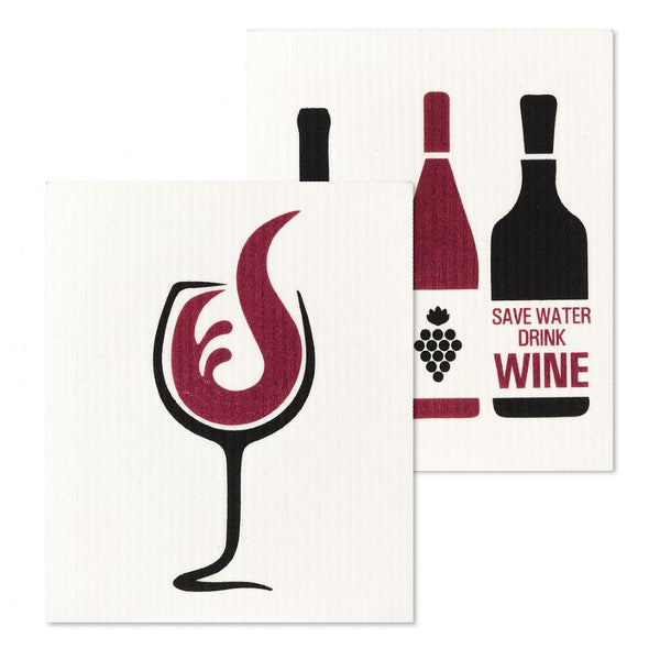 Wine  Eco Dish Cloth 2 Pieces