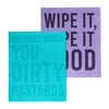 Sassy Phrase Eco  Dish Cloth 2 Pieces