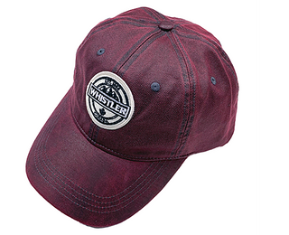 Burgundy Whistler Medallion Patch  CAp