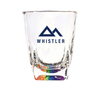 Square Footed Rainbow Color Shot Glass