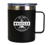 Can Shaped  Black Insulated Travel Cup with side Handle