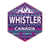 Geometric Mountain Whistler Canada  Bumper Sticker