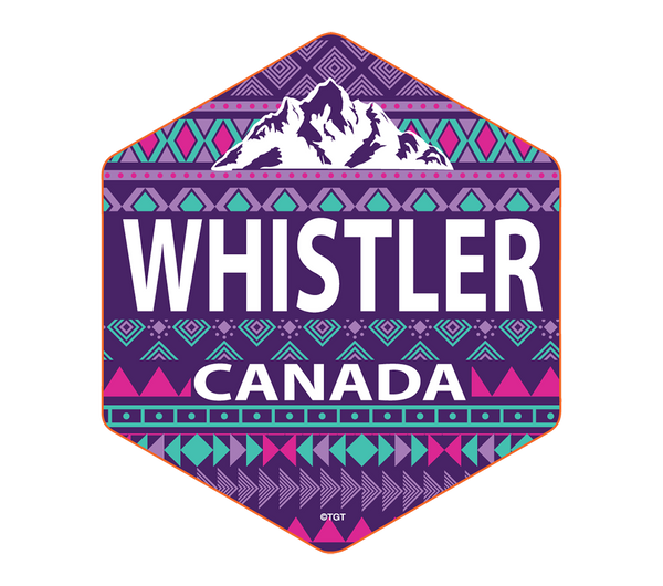 Geometric Mountain Whistler Canada  Bumper Sticker