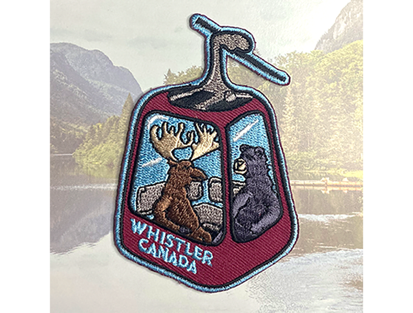 WhisStler Canada Bear and Moose in Gondola Patch 
