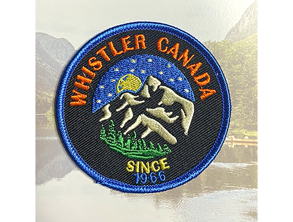 Whistler Canada Mountain and Moon  Patch