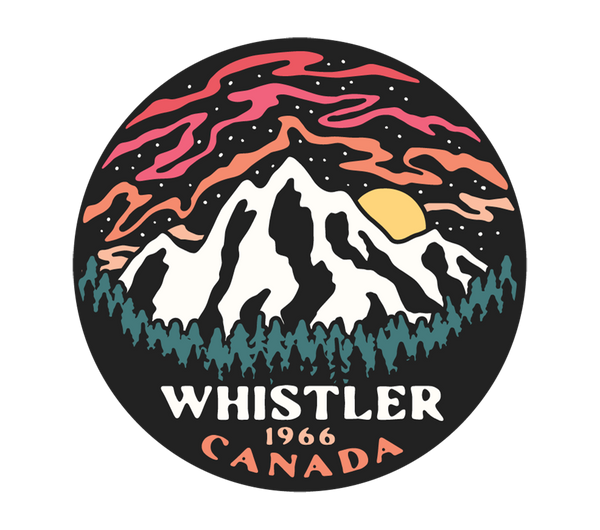 Round Whistler 1966 Canada Bumper Sticker