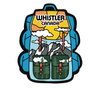 Backpack Shaped Whistler Canada Bumper Sticker