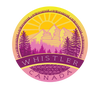 Round Whistler Canada Sticker