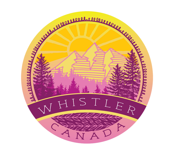 Round Whistler Canada Sticker