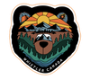 Bear Face Whistler Canada Sticker