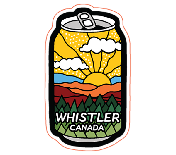 Beer Can Shaped Bumper Sticker