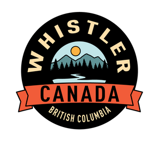 Round Whistler  British Columbia Bumper Sticker