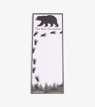 Bear and Bearpaws Magnetic Notepad