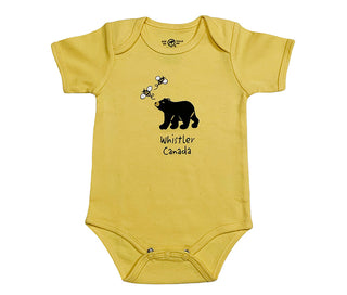 Black Bear and Bees Onesie