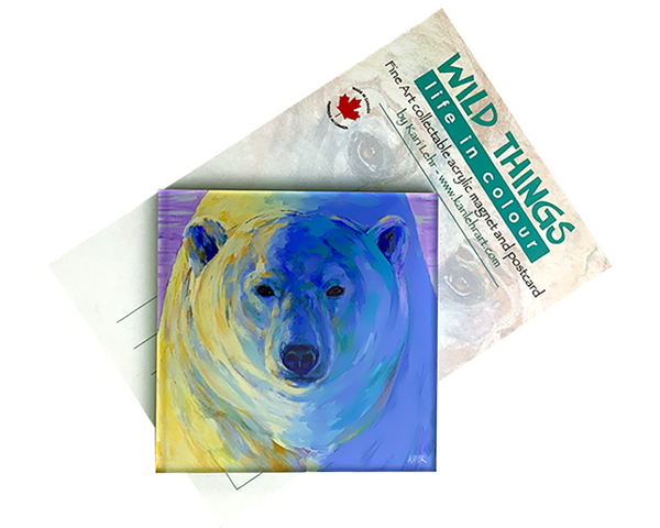 Acrylic Magnet White Bear