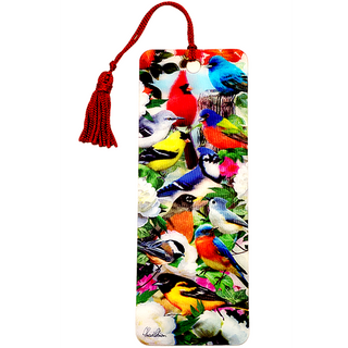 Flock of Canadian Birds  3D Bookmark with Tassel 