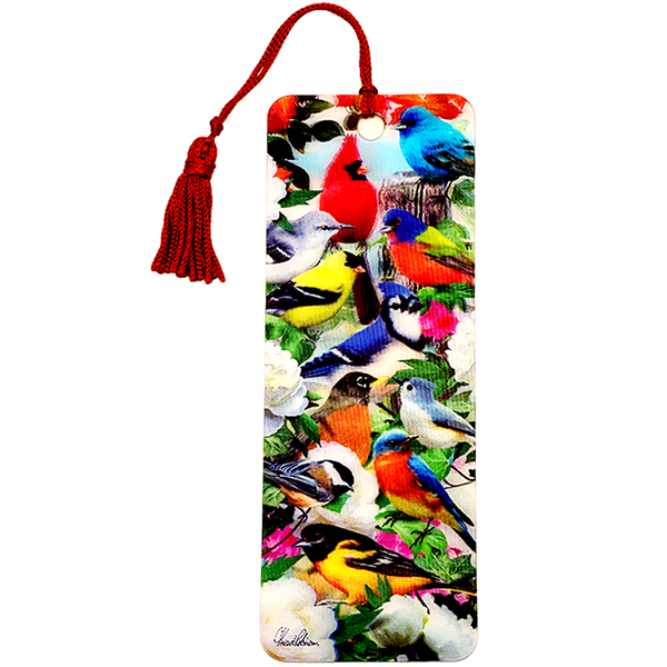 Flock of Canadian Birds  3D Bookmark with Tassel 