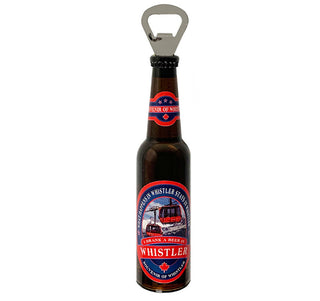Magnetic  Green Beer Bottle Opener Whistler Label
