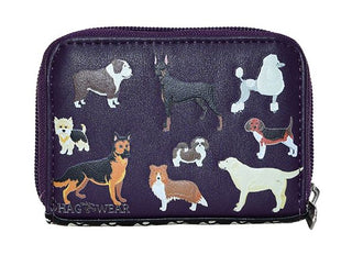 Dog Breads Purple Vegan Coin Purse 3