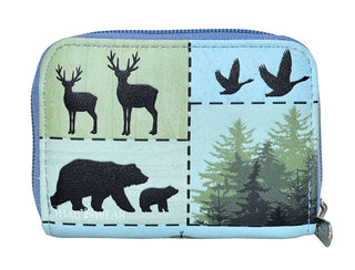 Wild Life Light Blue Vegan Coin Purse 3