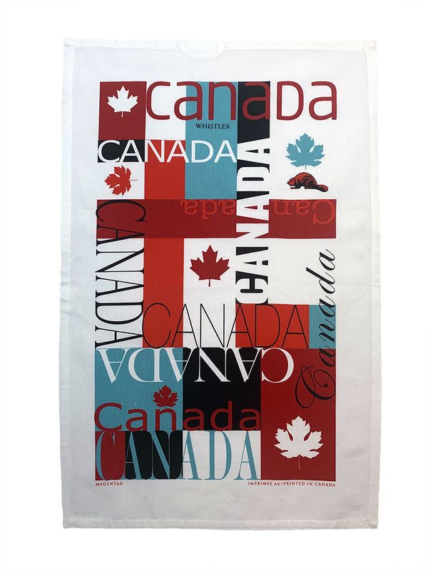Canadiana Linen Tea Towel