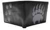 Grey Bear Paw Billfold Black Wallet