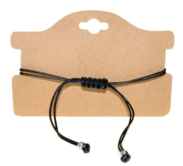 Beaded Cord Charm Bracelet
