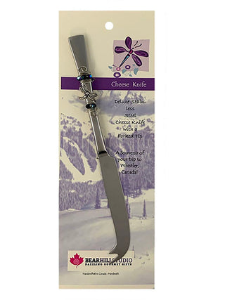 Stainless Steel Cheese Knife dragonfly  Charm Embellished