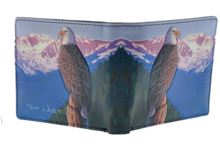 Eagle View On Top of The Mountain Billfold Wallet