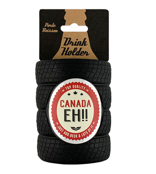 Canada Eh! Tire Beer Cozy 