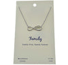 Infinity Loop with 3 hearts Charmed Necklace