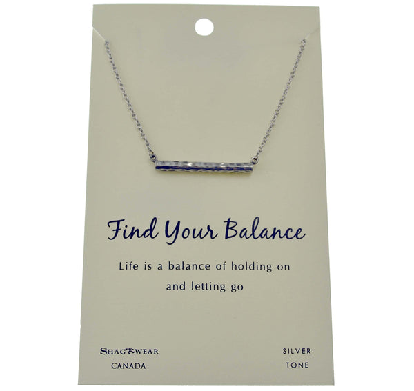 Balance Bar Charmed Necklace