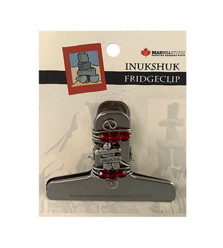 Inukshuk Charm Embellished Magnetic CLip