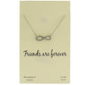 Friends Forever Infinity loop Charmed Necklace 