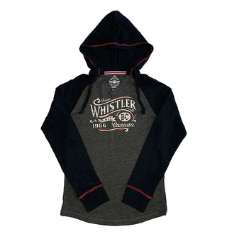 Women's Black Sleeve & Hood,  Red Torso 