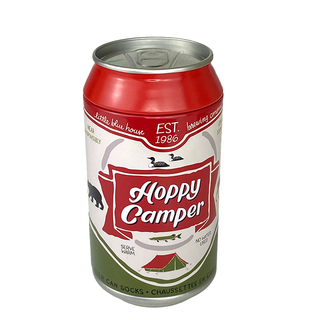  Hoppy Camper Socks in Beer Can