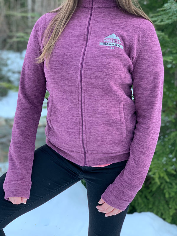 Model Wearing Our Ladies Performance Fleece Jacket