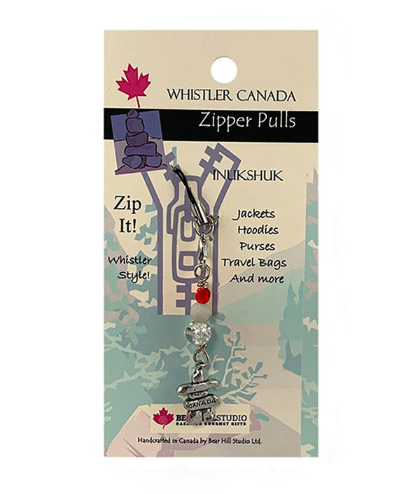 Inukshuk Charm  Zipper Pull