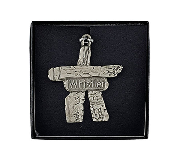 Ornament Inukshuk Pewter 