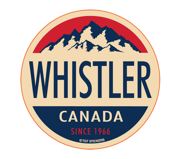 Whistler Canada Since 1966 Mountain Bumper Sticker