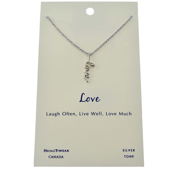 Love Script Charmed Necklace