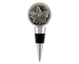 Wine Stopper Maple Leaf Pewter 