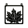 Square Framed Maple Leaf Iron Cut-out Wall Art