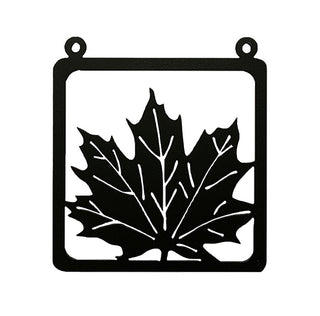 Square Framed Maple Leaf Iron Cut-out Wall Art